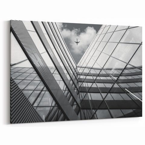 Minimalist Architectural Wall Art - Skyline Reflections Print
