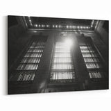 Grand Architectural Canvas - Historic Building Abstract Art