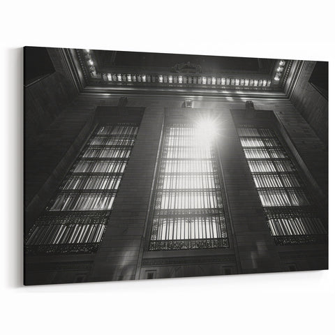 Grand Architectural Canvas - Historic Building Abstract Art