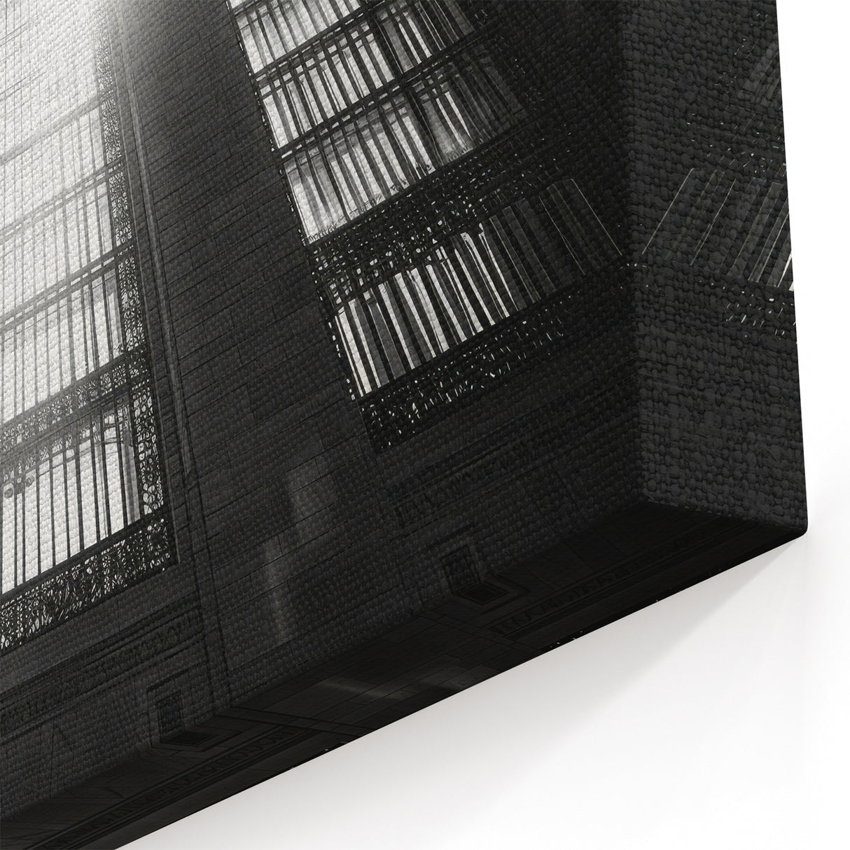 Grand Architectural Canvas - Historic Building Abstract Art