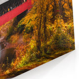 Historic Covered Bridge Wall Art – Rustic Red Bridge Canvas & Prints