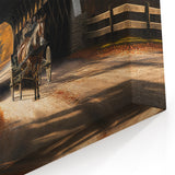 Vintage Covered Bridge Wall Art – Horse Carriage Scene Canvas Prints