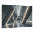 Geometric Concrete Architecture Art - Illuminated Abstract Print