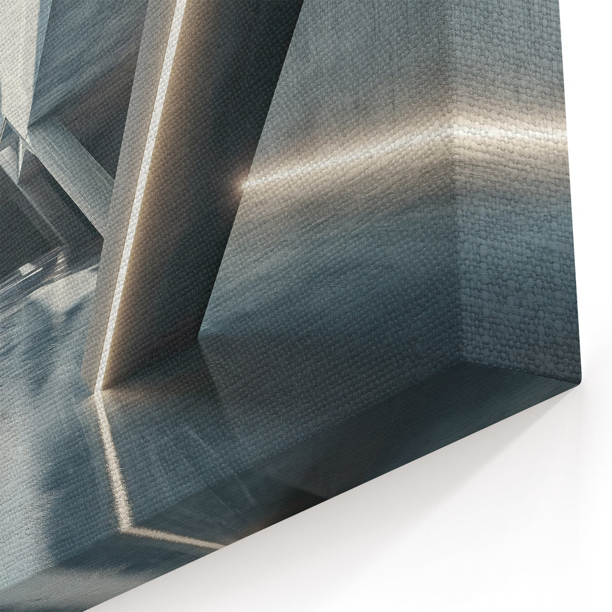 Geometric Concrete Architecture Art - Illuminated Abstract Print