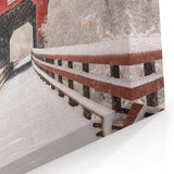 Snowy Covered Bridge Wall Art – Winter Wonderland Canvas & Prints