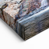 Waterfall Covered Bridge Wall Art – Scenic Landscape Canvas & Prints