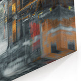 Historic Asian Covered Bridge Wall Art – Vibrant Cityscape Canvas Prints