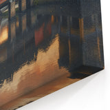 Historic Asian Bridge Wall Art – Sunset Cityscape Canvas & Prints