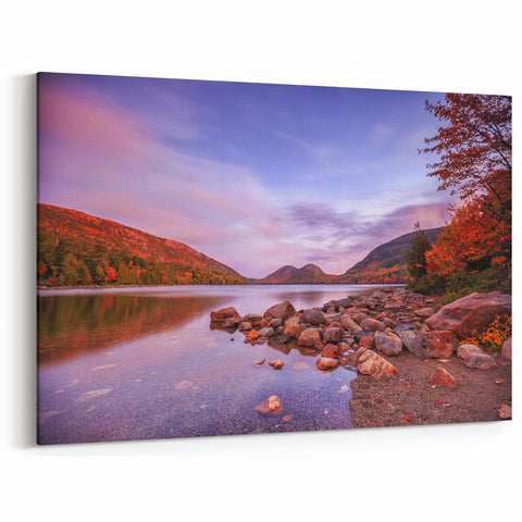 Autumn Reflections in Acadia National Park - Coastal Maine Art Print