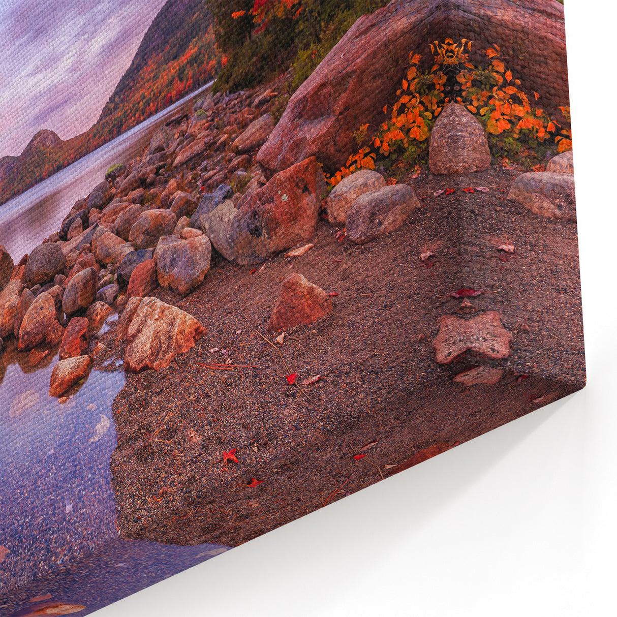 Autumn Reflections in Acadia National Park - Coastal Maine Art Print