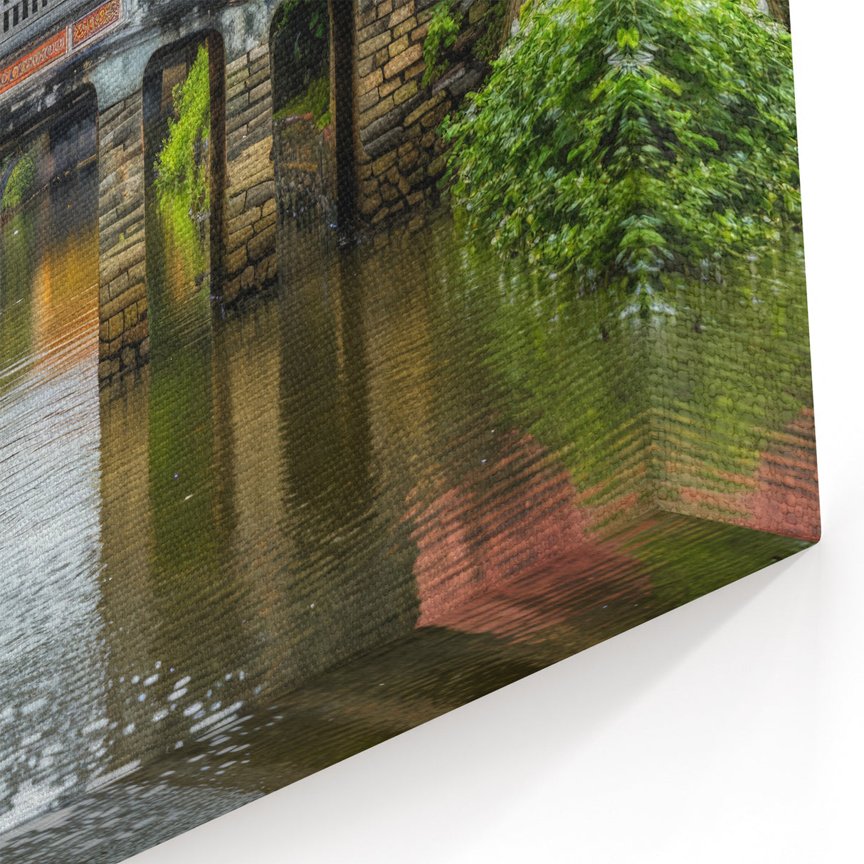 Historic Oriental Bridge Wall Art – Cultural Landscape Canvas Prints