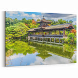 Zen Japanese Covered Bridge Wall Art – Tranquil Garden Landscape Prints