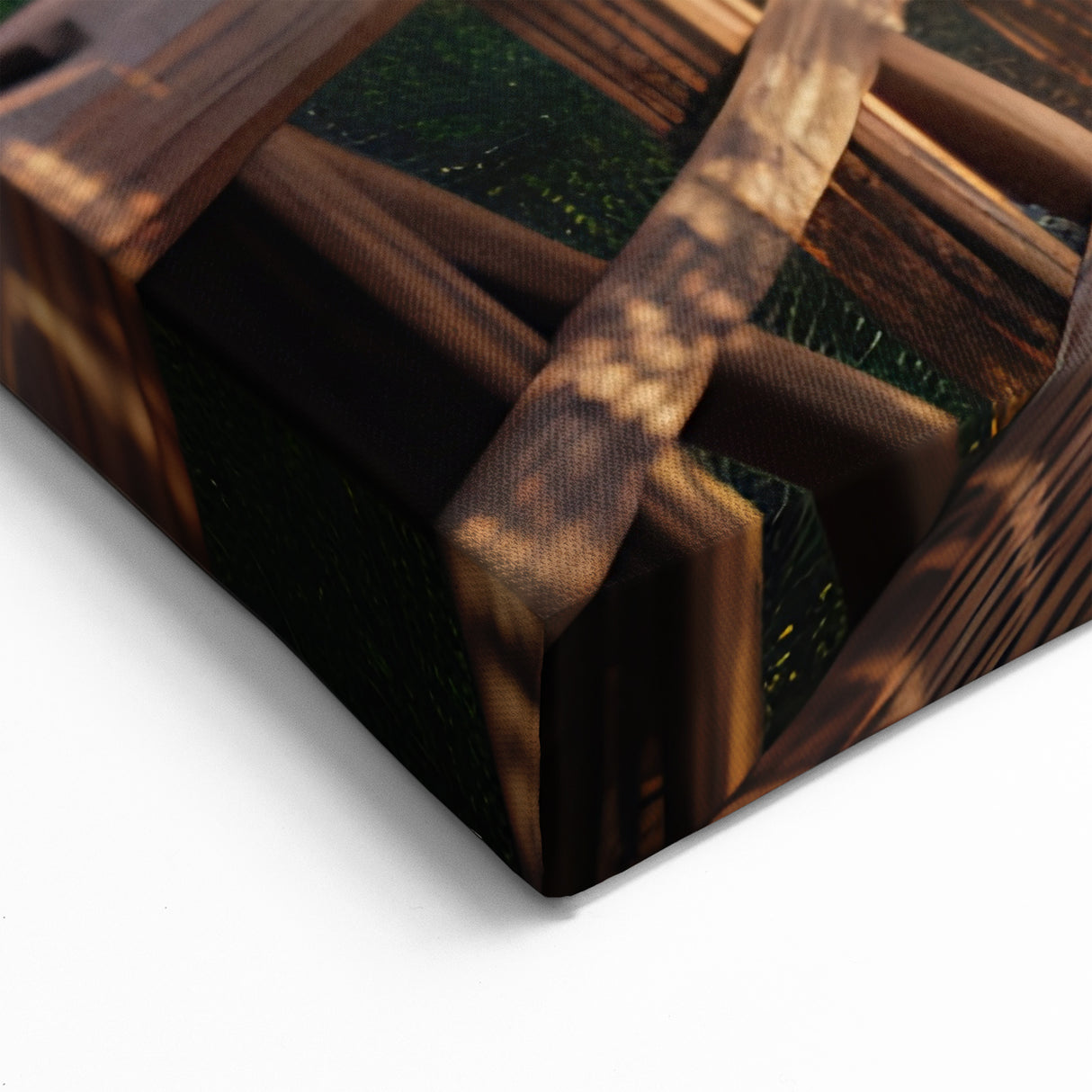 Cherry Blossom Covered Bridge Wall Art – Serene Spring Canvas Prints