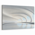 Fluid Curves Architectural Print - Serene Abstract Canvas Art