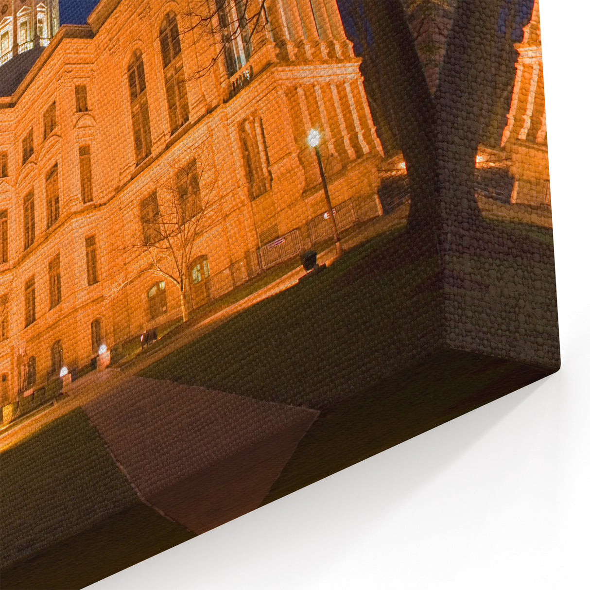 Atlanta Landmarks Art - Stunning Night View of Georgia Capitol Building