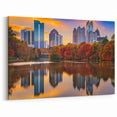 Atlanta Skyline and Autumn Reflection - Modern Cityscape Wall Art