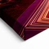 Vibrant Atlanta Skyline Art - Dynamic Night Cityscape in Purple Hue