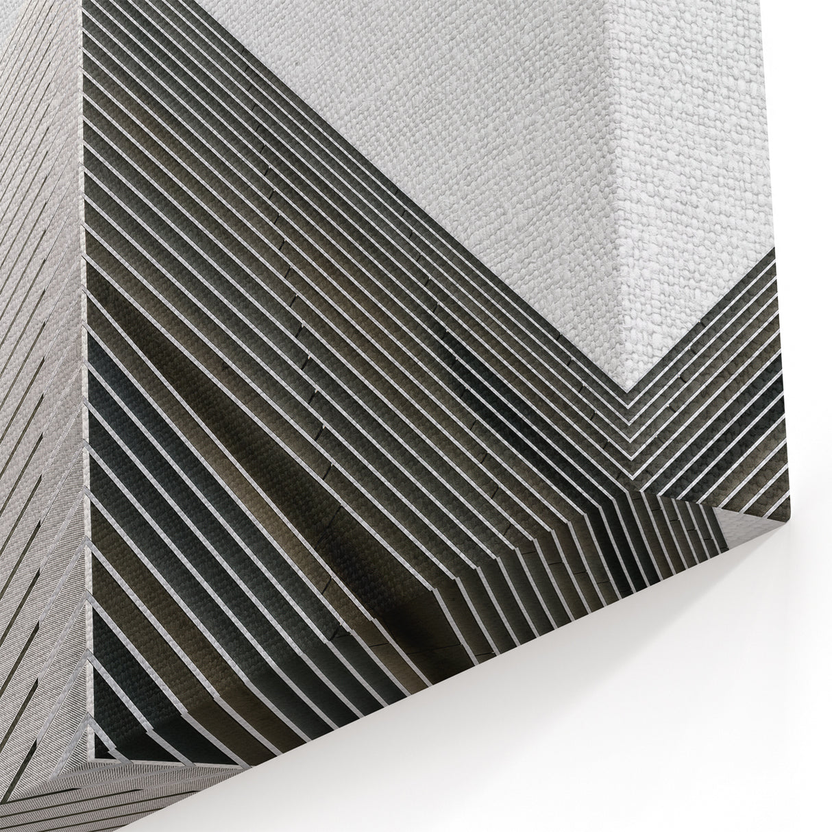 Minimalist Architectural Lines Art - Modern Geometric Canvas Print