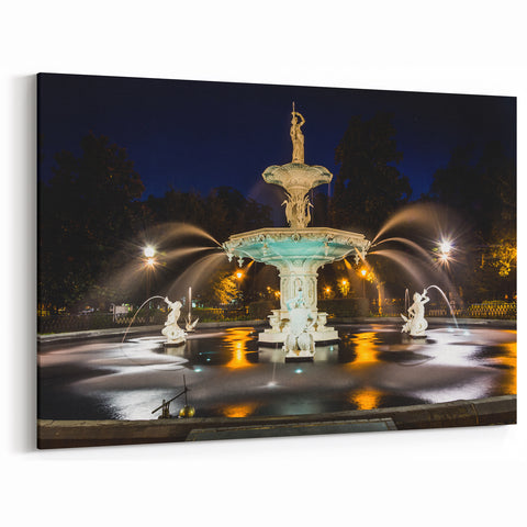 Forsyth Park Fountain Savannah Georgia Wall Art – Historic Scenic Photography