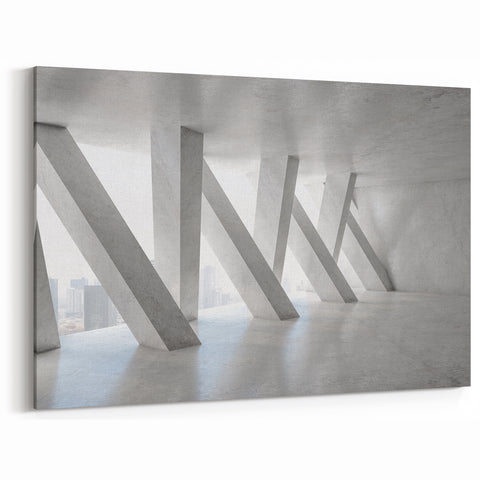 Concrete Support Art Print - Modern Minimalist Architectural Design