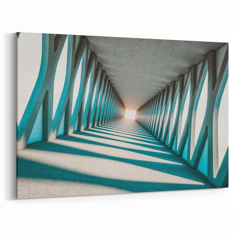 Architectural Abstract Wall Art - Geometric Modern Building Perspective