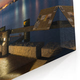 Savannah Skyline Prints – Riverwalk and Talmadge Bridge Night Photography