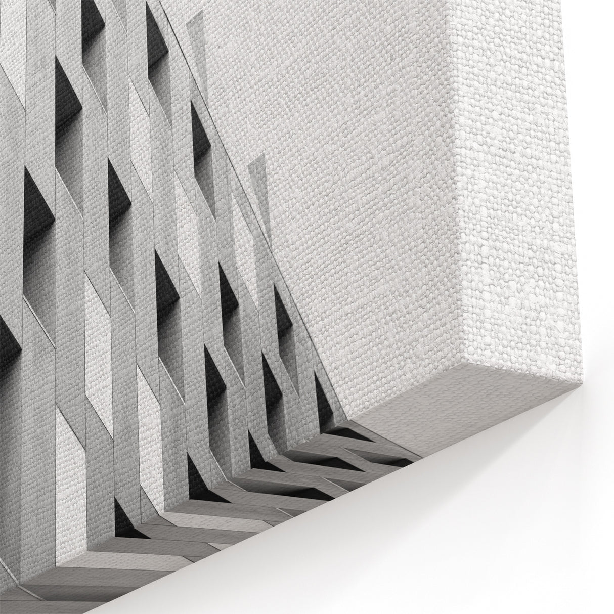 Black and White Architectural Abstract Wall Art - Geometric Modern Design