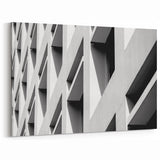 Minimalist Architectural Abstract Wall Art - Geometric Black & White