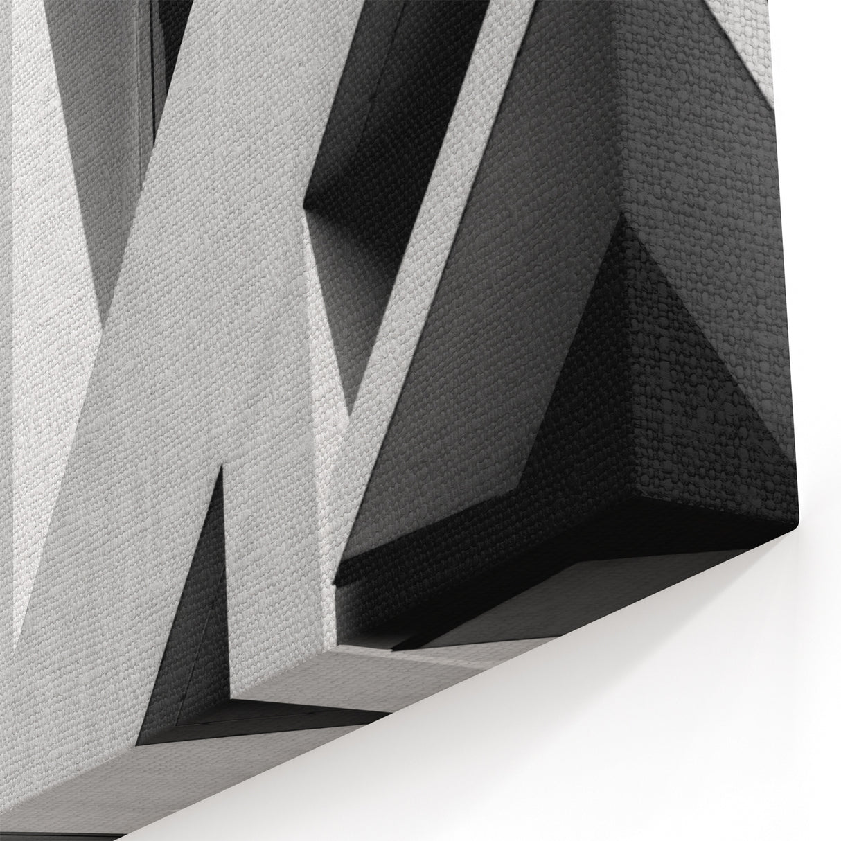 Minimalist Architectural Abstract Wall Art - Geometric Black & White