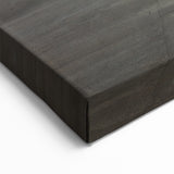 Modern Architectural Abstract Wall Art - Curved Concrete & Wood Design