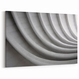 Minimalist Architectural Abstract Wall Art - Curved Modern Concrete Design