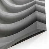 Minimalist Architectural Abstract Wall Art - Curved Modern Concrete Design