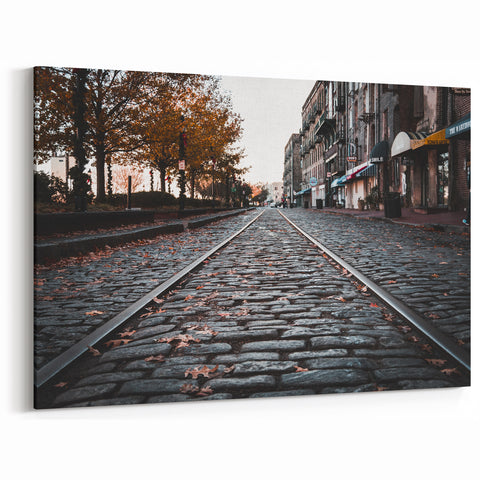 Savannah River Street - Georgia Scenic Photography Historic Wall Art Prints