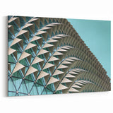 Geometric Architectural Abstract Wall Art - Modern Facade Design"