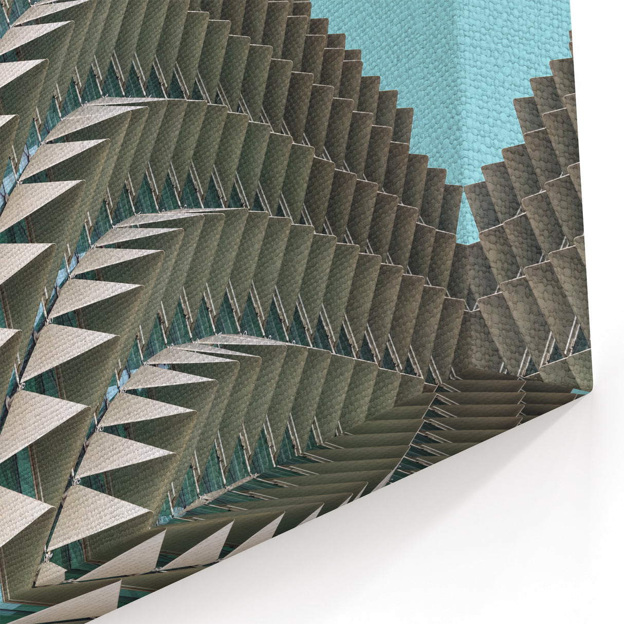 Geometric Architectural Abstract Wall Art - Modern Facade Design"