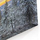 Virginia Landscape Art – Blue Ridge Mountains Winter Sunset Canvas Print