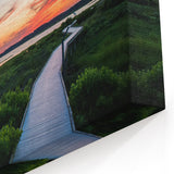 Virginia Beach Art – Coastal Sunset Over Marshland Scenic Canvas Print