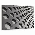 Black and White Architectural Abstract Wall Art - Circular Facade Design