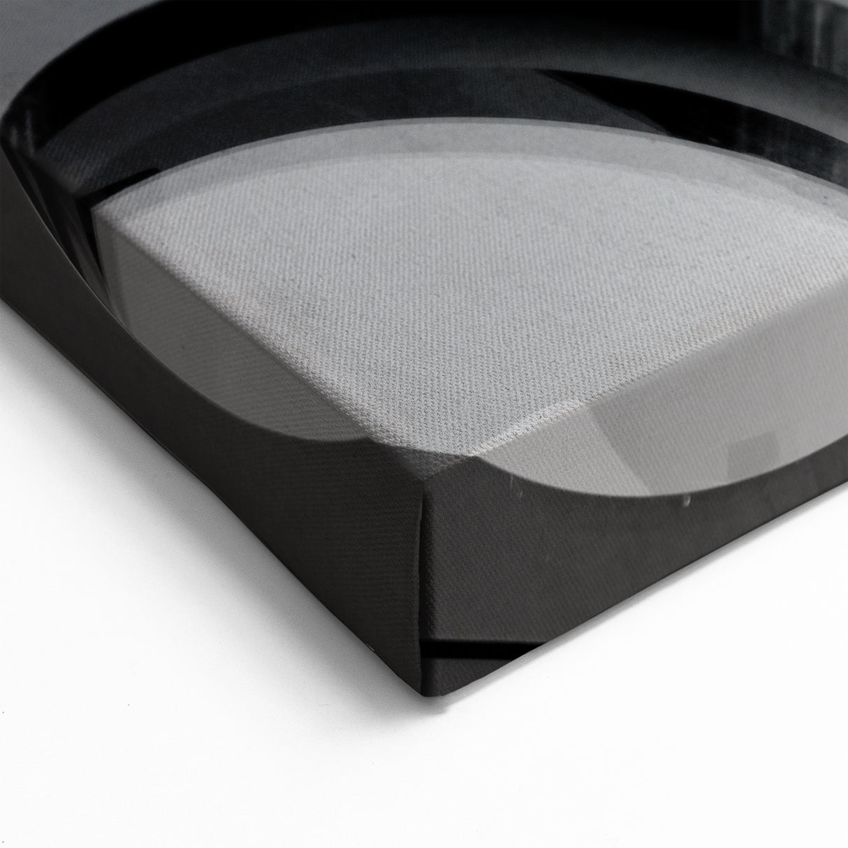 Black and White Architectural Abstract Wall Art - Circular Facade Design