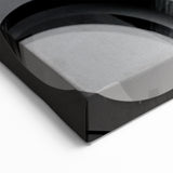 Black and White Architectural Abstract Wall Art - Circular Facade Design