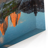 Dolomites Canvas Print - Italian Alps Art Print with Mountain Reflections