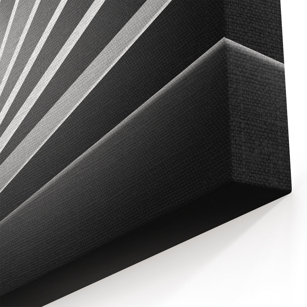 Black and White Geometric Architectural Wall Art - Spiral Design