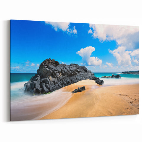 Kauai Canvas Prints – Majestic Rocky Beach & Framed Island Photography
