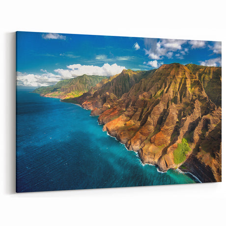 Na Pali Coast Art – Breathtaking Kauai Scenic Photography Canvas