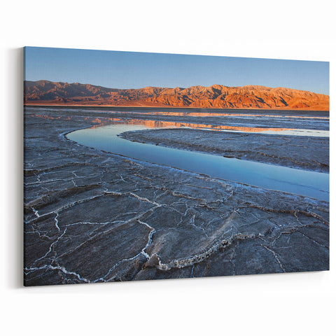 Desert Reflection - Scenic Death Valley Salt Flats Art Photography