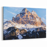 Dolomites Canvas Print - Mountain Landscape Art with Snow-Capped Peaks