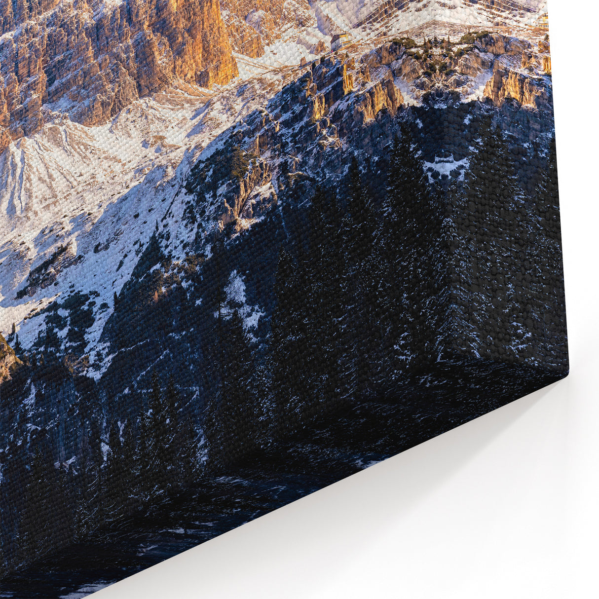 Dolomites Canvas Print - Mountain Landscape Art with Snow-Capped Peaks