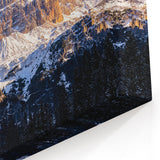 Dolomites Canvas Print - Mountain Landscape Art with Snow-Capped Peaks
