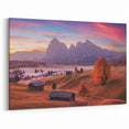 Dolomites Canvas Print - Italy Nature Artwork with Scenic Autumn Sunrise