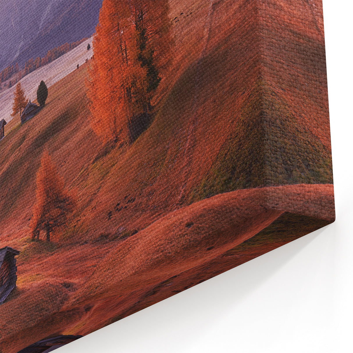 Dolomites Canvas Print - Italy Nature Artwork with Scenic Autumn Sunrise